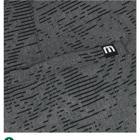 TravisMathew Go Fish Shorts in Heather Grey Pinstripe Black Grey Golf Sz 34 - Picture 9 of 11